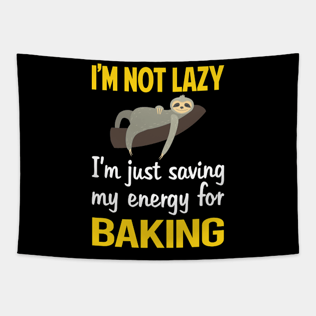 Funny Lazy Baking Bake Baker Tapestry by blakelan128