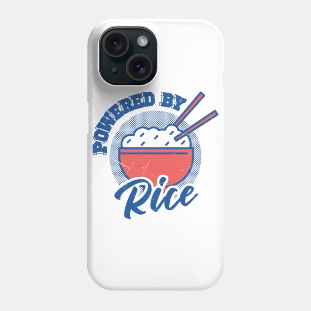 Powered By Rice Asian Food Lover, Japanese Cuisine Phone Case by Issho Ni