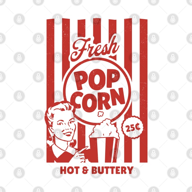 Fresh Popcorn Sign Costume for Halloween Funny Retro Vintage by OrangeMonkeyArt