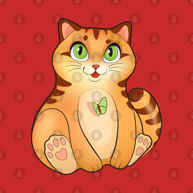 Cute kitten, Red Kitty Cat by Yulla