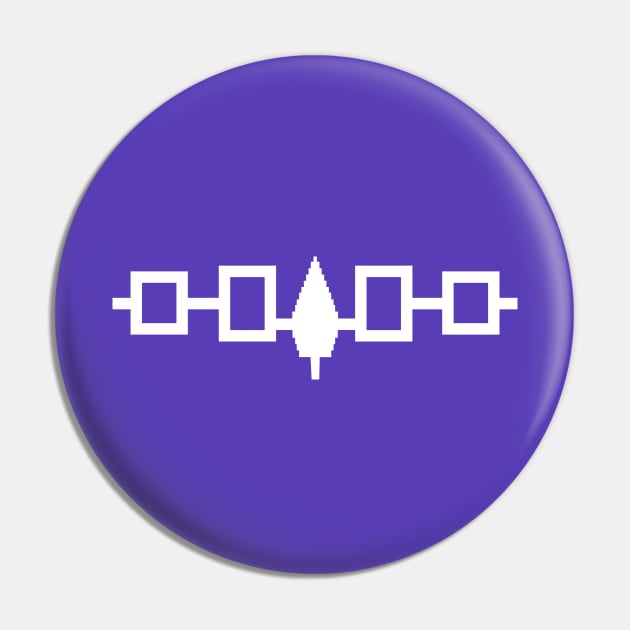 Iroquois Confederacy Flag #6 Pin by SalahBlt