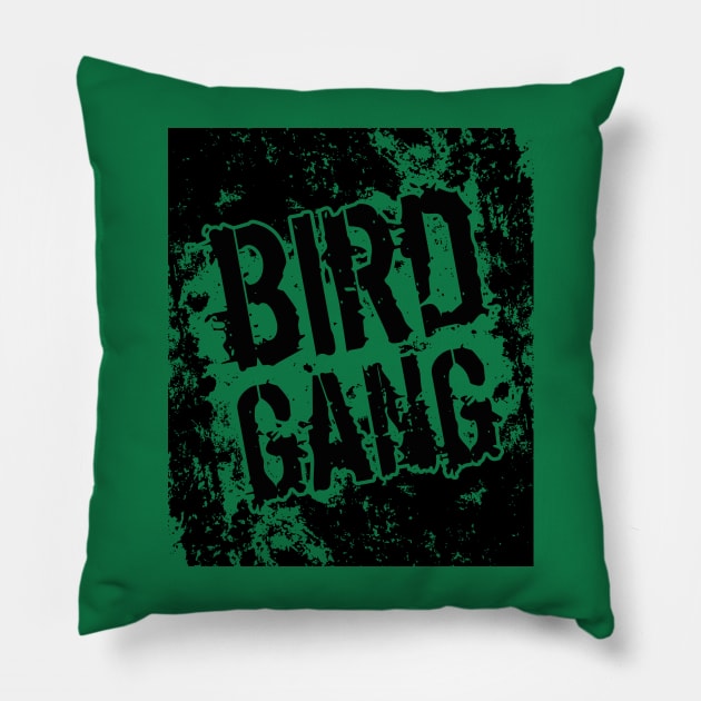 BIRD GANG Pillow by Aloenalone