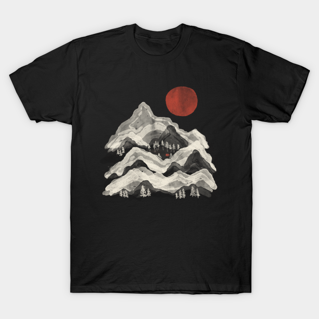 Moon Lake... - Mountains - T-Shirt