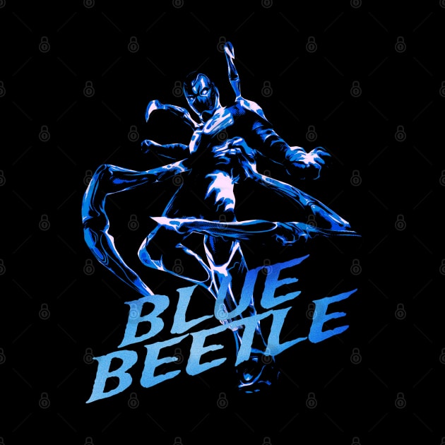 Blue Superhero Beetle by podni cheear