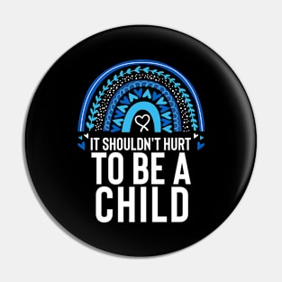 Child Abuse Prevention Awareness Month Blue Ribbon gift idea Pin