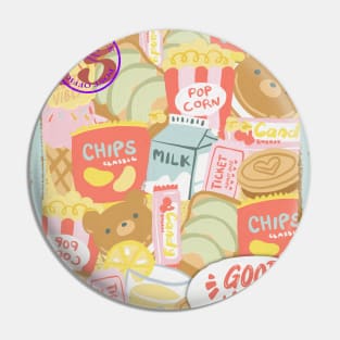 Cute Kawaii Food and Drinks Theme Pin