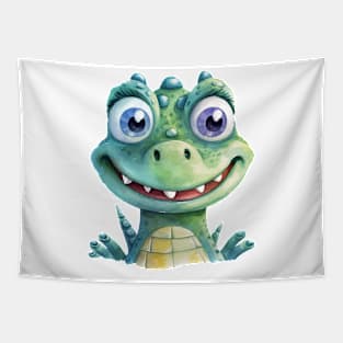 Crocodile Watercolor Tapestry