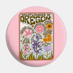 Oregon Wildflowers Pin