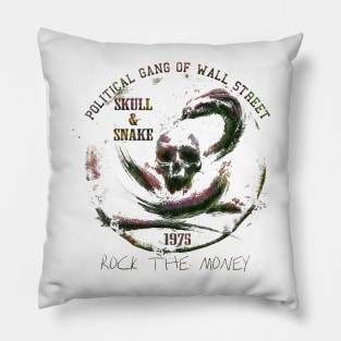 skull and snake Pillow