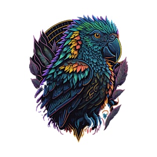 Vibrant Neon Vector PARROT T-Shirt