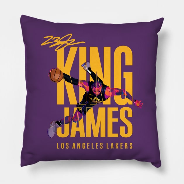 Lebron James Dunk WPAP Pillow by awangwidyatama