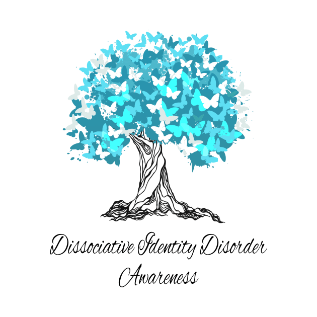 Dissociative Identity Disorder Awareness Butterfly Support by MerchAndrey