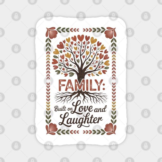 Built On Love & Laughter Family Gift Magnet by Emmanuel's Store 4