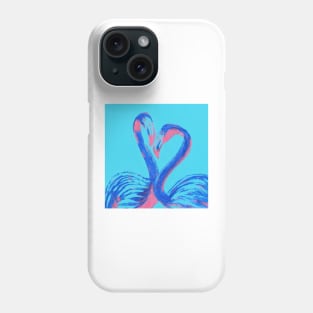 Flamingo lovebirds Phone Case