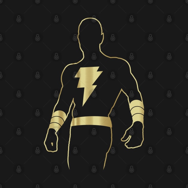 BLACK ADAM - Faux gold by KERZILLA