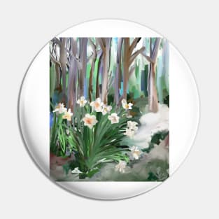 Narcissus in the Forest Pin