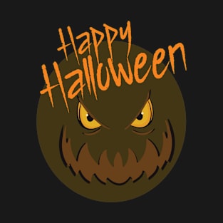 Monster Face Happy Halloween T-Shirt