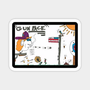 Gunface Magnet