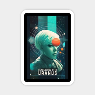 Rendezvous with Uranus Sci Fi Parody Magnet