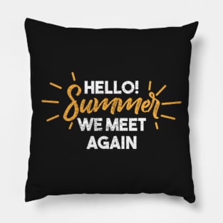 hello summer we meet again Pillow