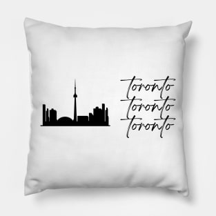 Toronto Toronto Toronto Skyline Pillow