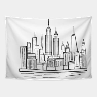 nyc doodle art 2024 pt4 Tapestry