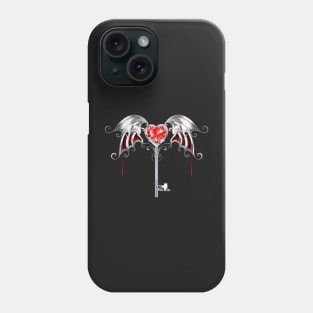 Key with Vampire Heart Phone Case