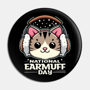 Purrfectly Warm: Celebrate National Earmuff Day with a Cute Cat! Pin