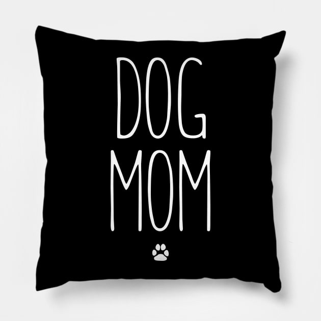 Dog Mom Long Letter Shirt Pillow by vintageinspired