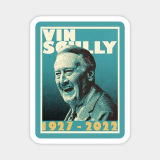 Retro Vin Scully Magnet