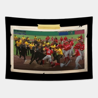 Puig brawl Tapestry