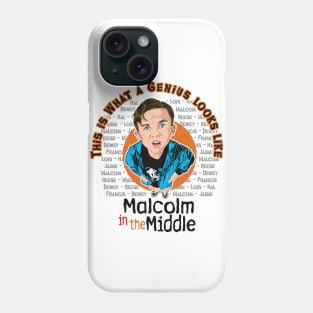 Malcolm This Is What A Genius Looks Like Phone Case