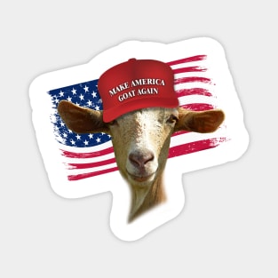 Make America GOAT Again Golden Guernsey Goat Magnet