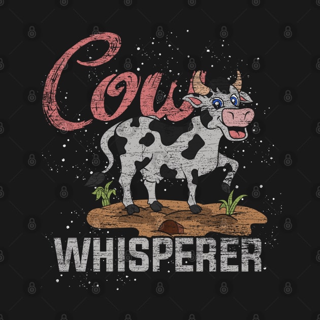 Retro Cow Whisperer Farmer Cows by ShirtsShirtsndmoreShirts