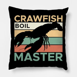 Crawfish Boil Master Cajun Crawdaddy Pillow