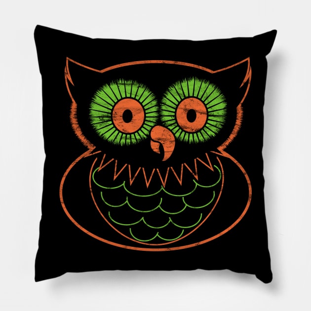 Vintage Halloween Owl Pillow by LMHDesigns