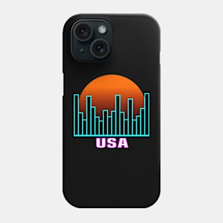 USA BUILDING SUNSET VIEW Phone Case