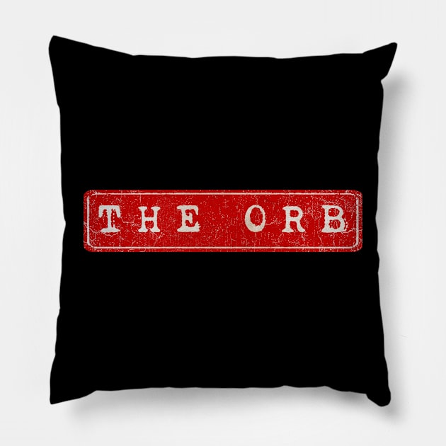 vintage retro plate The Orb Pillow by GXg.Smx