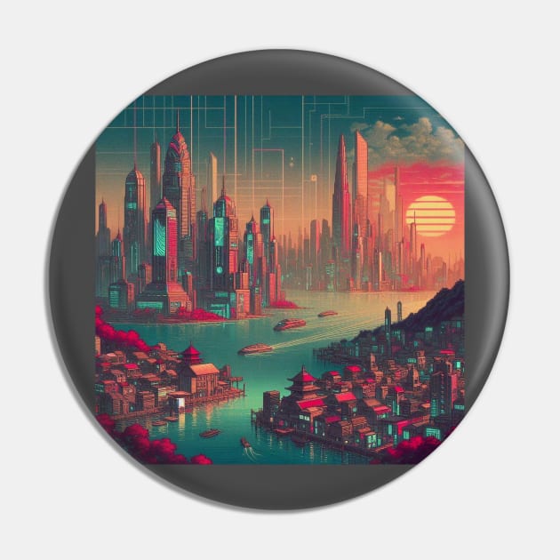 city retro futurista Pin by  Nelli 