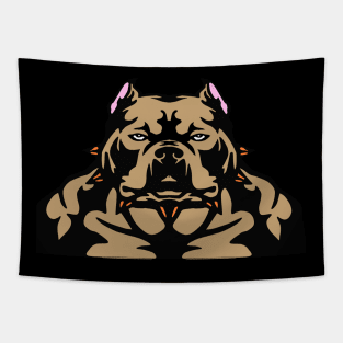 Dog in a beautifule design Tapestry