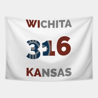 Wichita 316 Kansas Tapestry