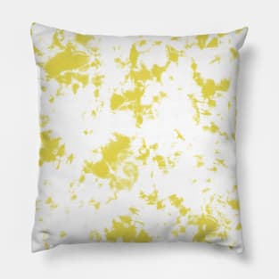 Lemon lime and white marble - Tie-Dye Shibori Texture Pillow