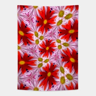 Beautiful Red Aster Patterns Tapestry