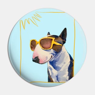 Cool Beans Bull Terrier Pin