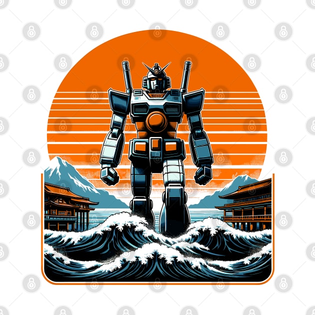 Soundwave in Japan: Giant Robot Japanese Tee by Klimek Prints