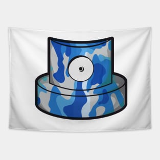 blue camouflage cap Tapestry
