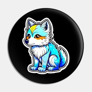 Adorable of Colorful Wolves 002 Pin