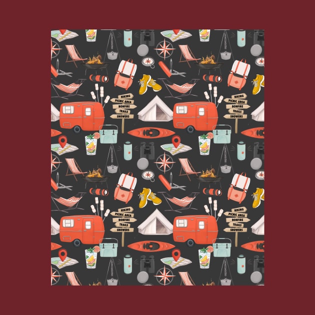 Camping pattern by Milatoo
