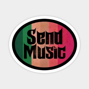 Send Music Vintage Magnet