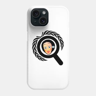 Big eyes girl seen in the lens Phone Case